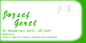 jozsef gertl business card